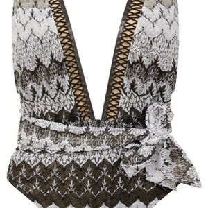 River Island plunge swimsuit one-piece